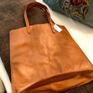 Madewell  British Tan Leather Tote Bag